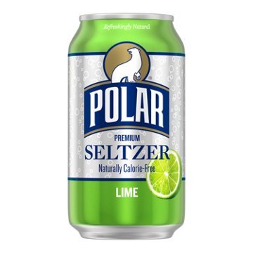 Polar Seltzer Water Lime 8 pk Cans