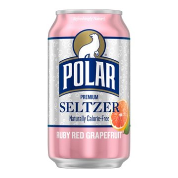 Polar Seltzer Water Ruby Red Grapefruit 8 pk Cans