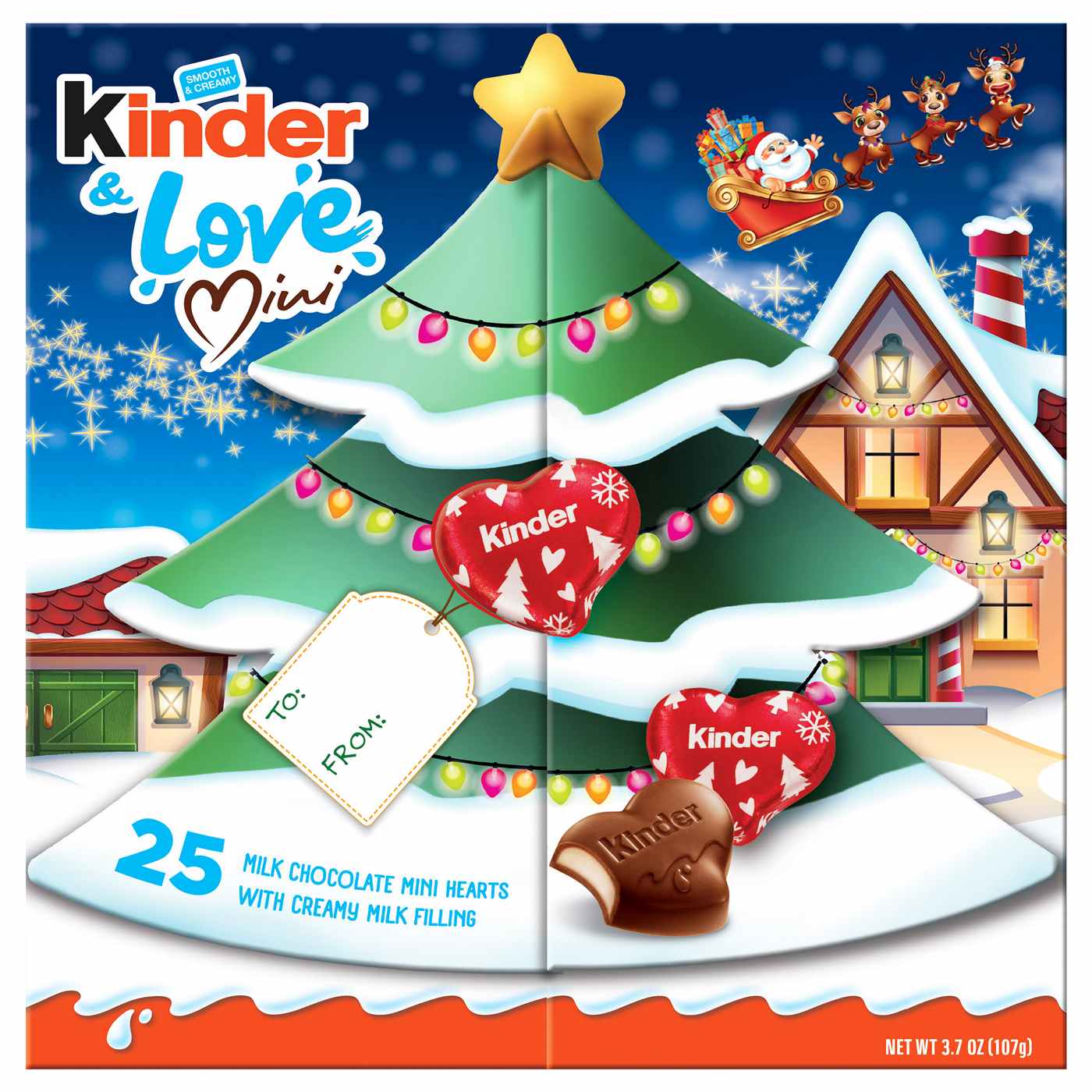 Kinder Milk Chocolate Hearts Holiday Candy; image 1 of 2