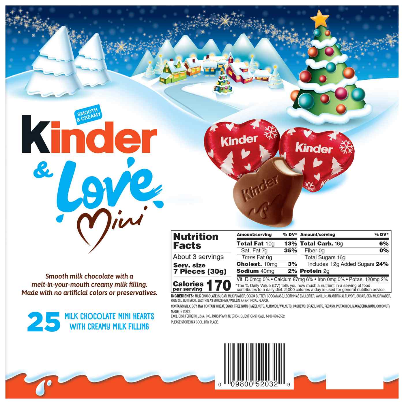 Kinder Milk Chocolate Hearts Holiday Candy; image 2 of 2