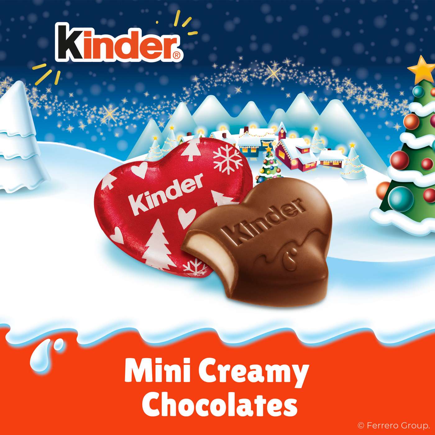 Kinder Milk Chocolate Hearts Christmas Candy; image 3 of 6