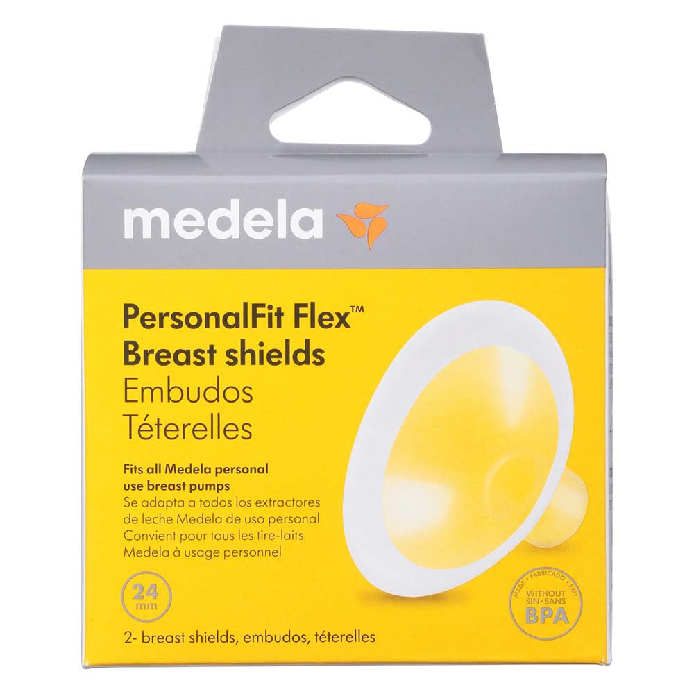 Medela PersonalFit Breast Shields, 24mm, Clear, 87073, Set of 2 