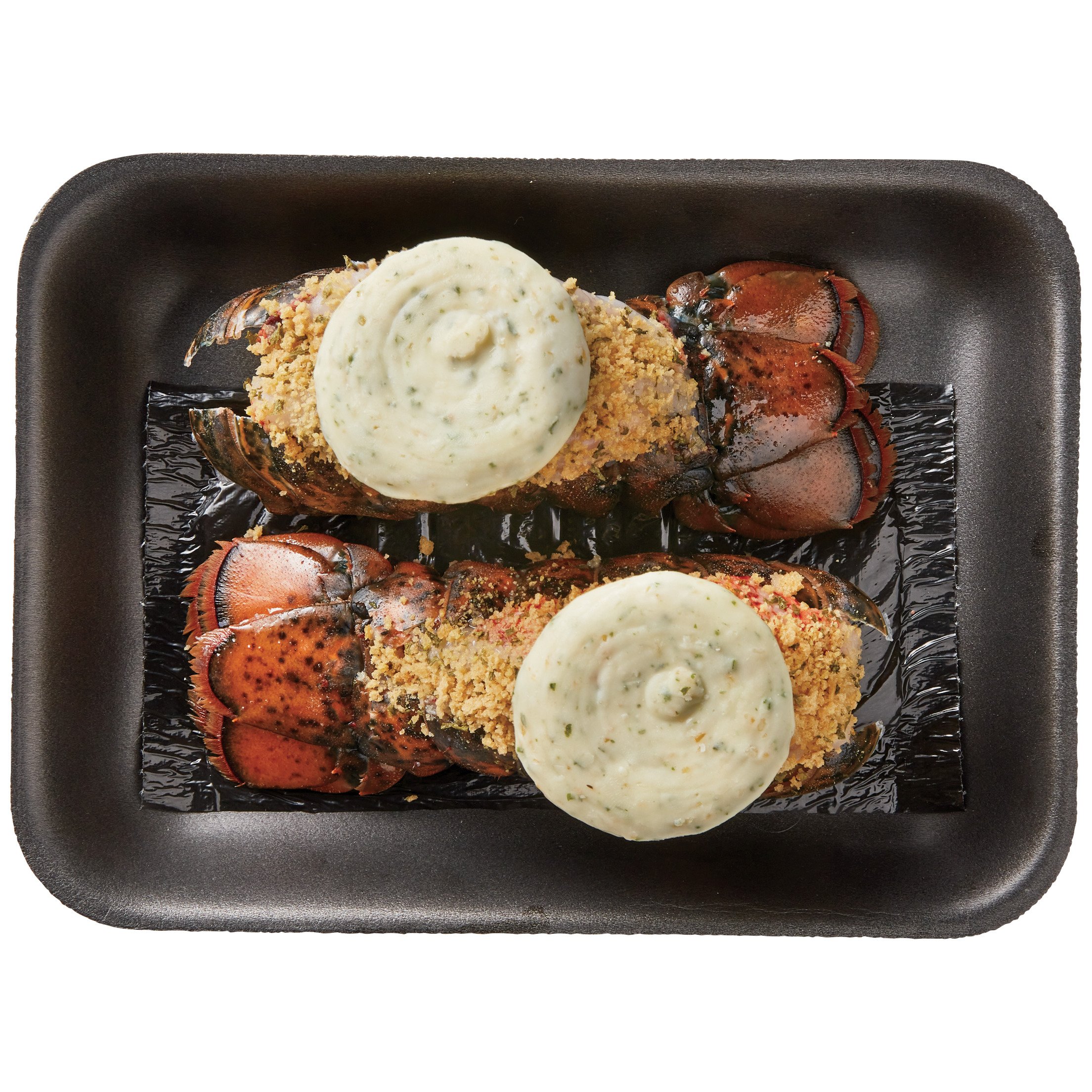 HEB Fish Market Lobster Tails with Panko & Garlic Parmesan Butter