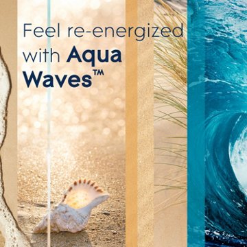 Glade Invigorating Aqua Waves 3 Wick Candle, 6.8 oz