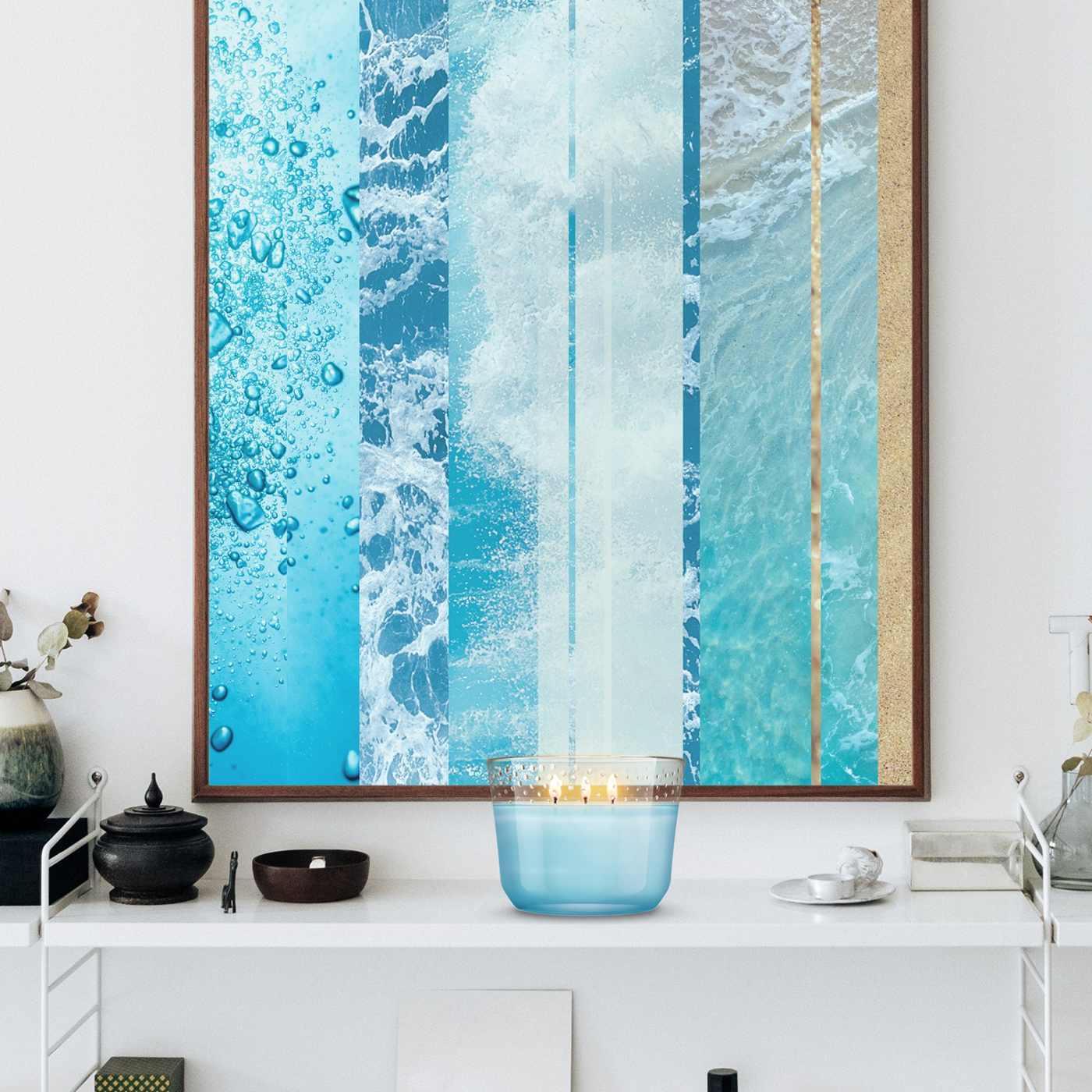 Glade Invigorating Aqua Waves 3 Wick Candle; image 6 of 12