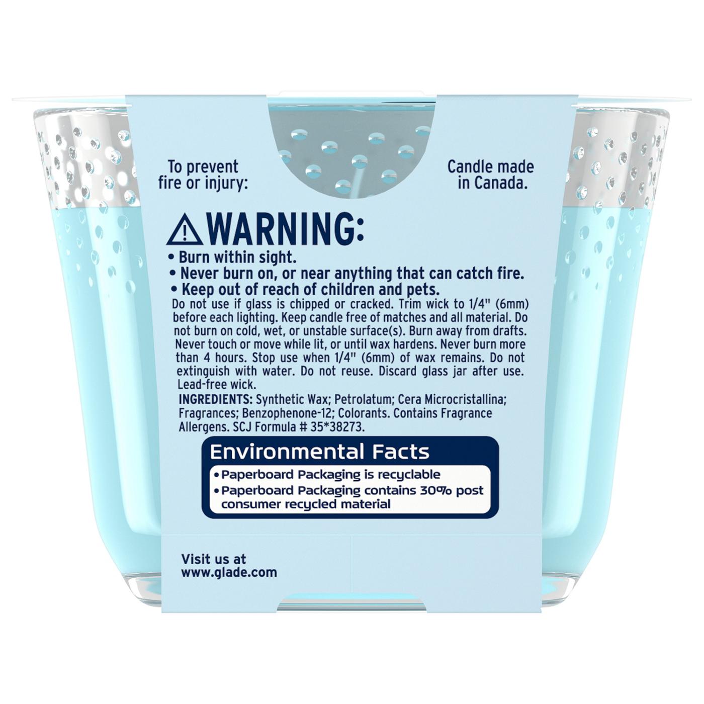 Glade Invigorating Aqua Waves 3 Wick Candle; image 7 of 12