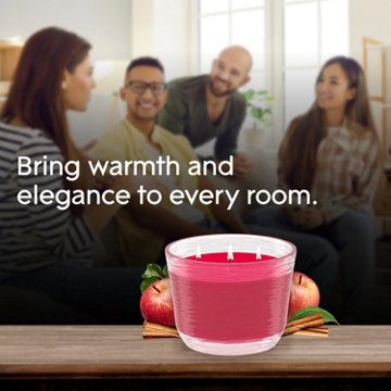Glade Apple Cinnamon 3 Wick Candle, 6.8 oz