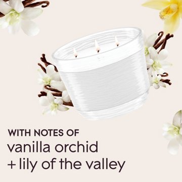 Glade Sheer Vanilla Embrace 3 Wick Candle, 6.8 oz