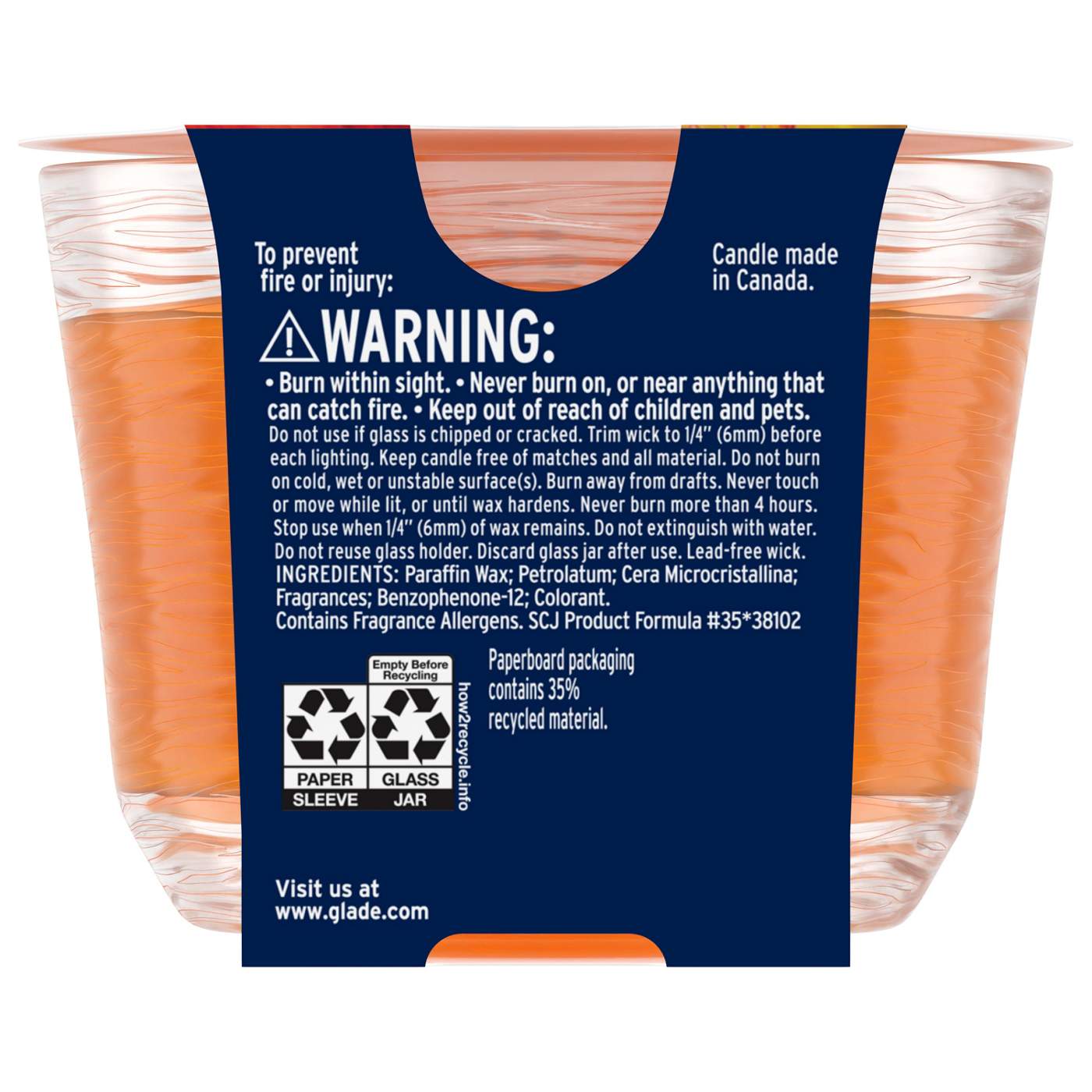 Glade Hawaiian Breeze 3 Wick Candle; image 3 of 11