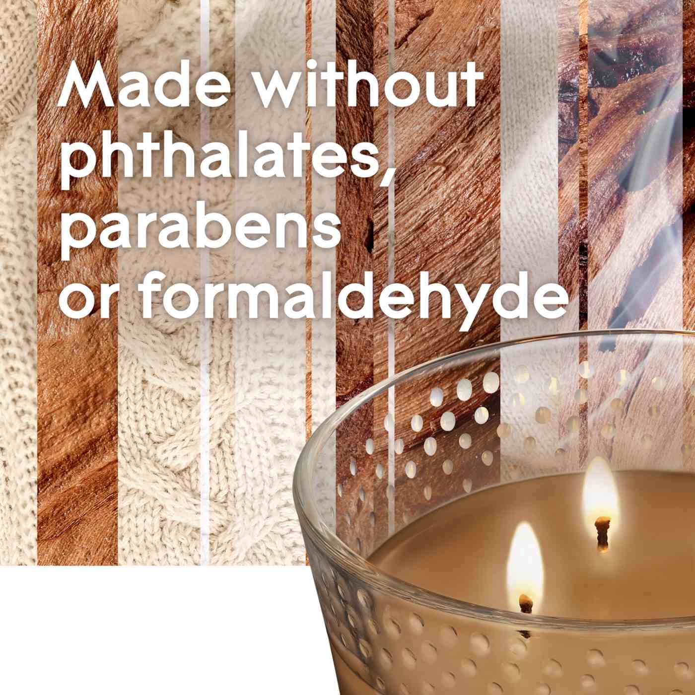 Glade Cashmere Woods 3 Wick Candle; image 10 of 12