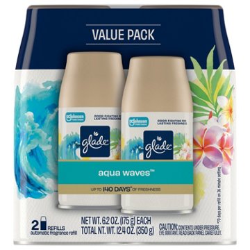 Glade Automatic Spray Refill Air Freshener - Aqua Waves, 6.2 oz