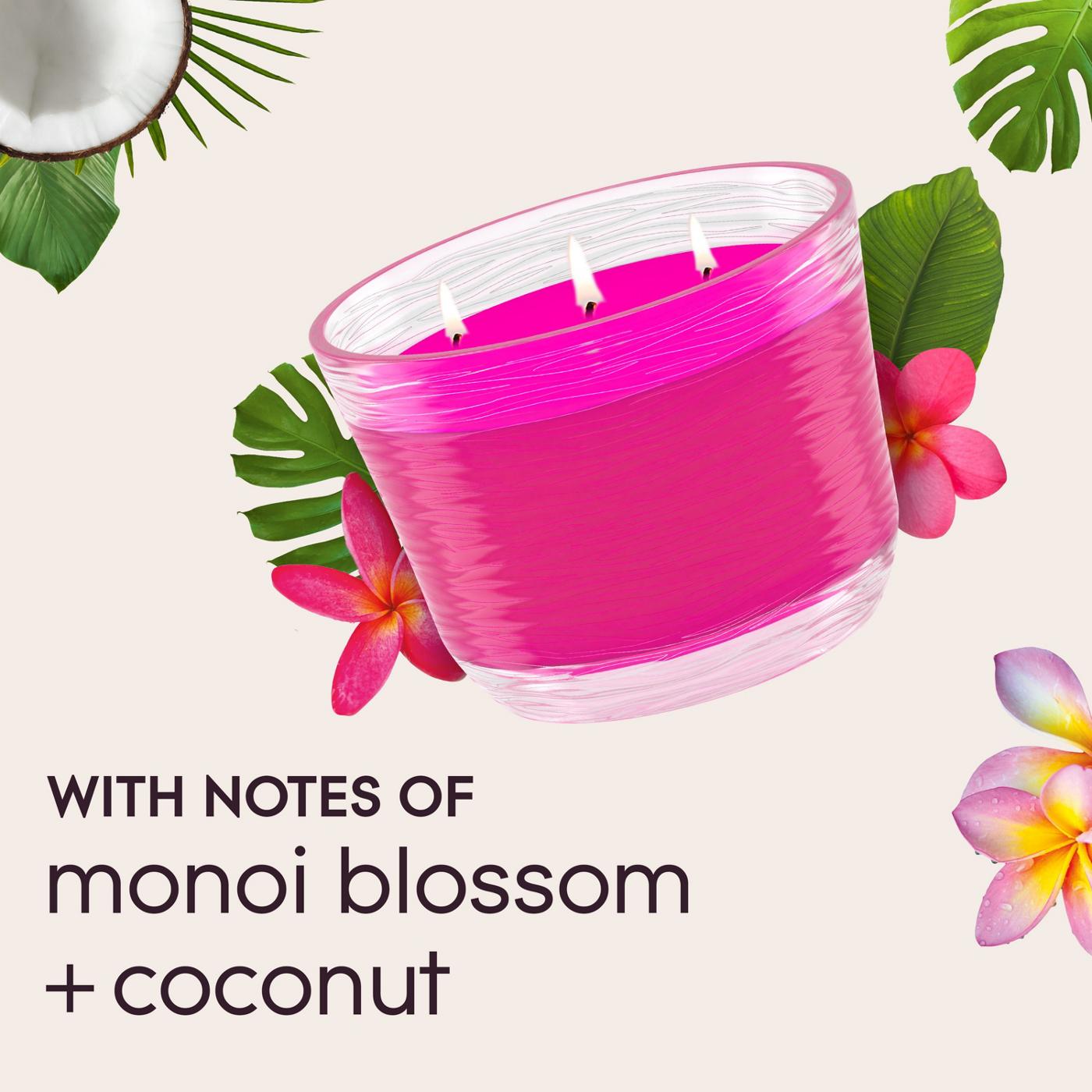 Glade Exotic Tropical Blossoms 3 Wick Candle; image 5 of 11