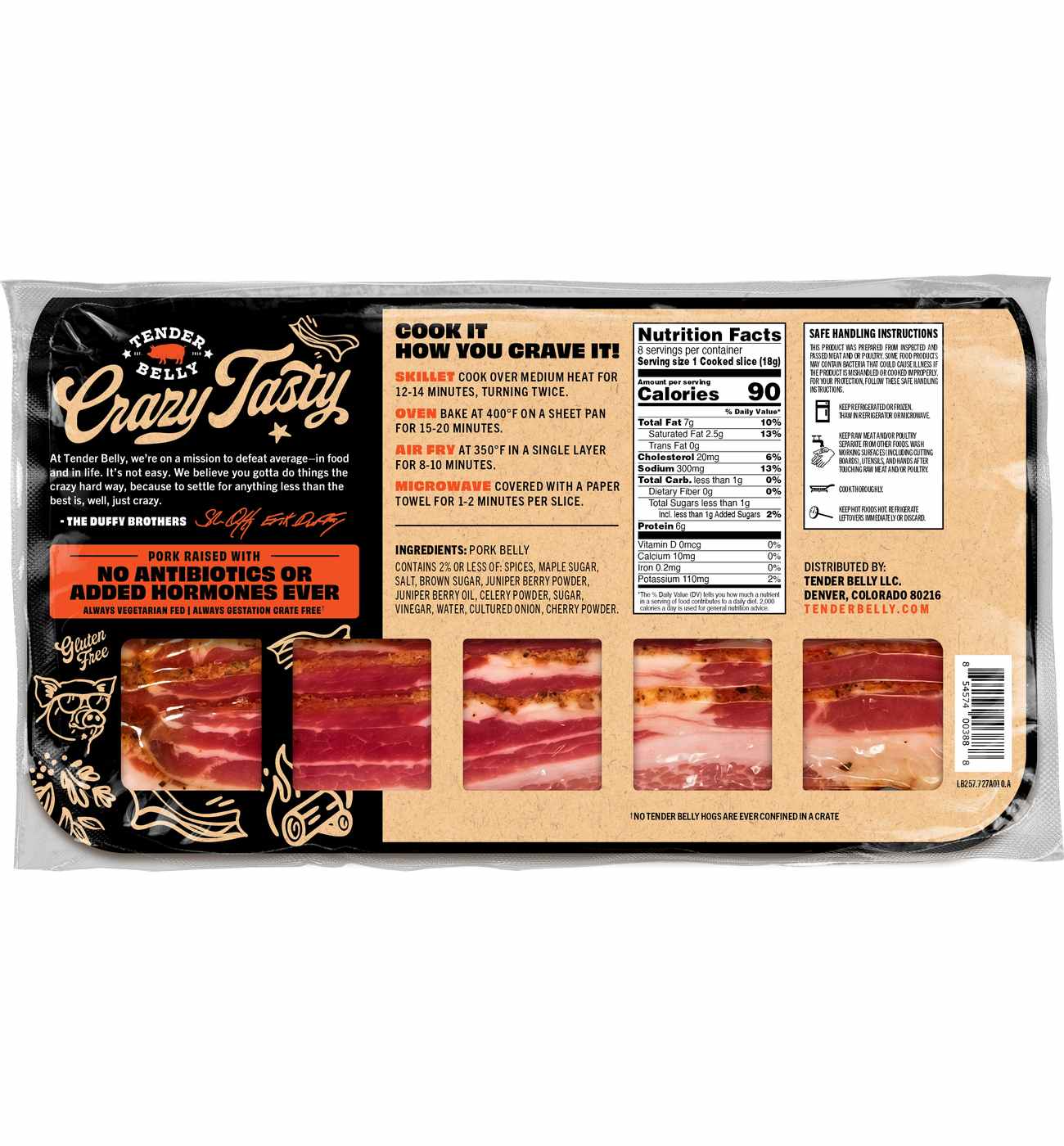 Tender Belly Crazy Tasty Sliced Uncured Bacon - Signature Blend; image 2 of 2