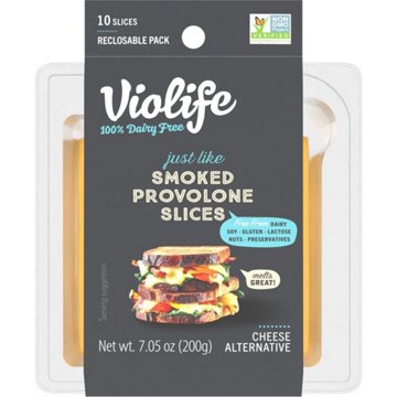 Violife Just Like Smoked Provolone Slices Dairy Free Cheese Alternative