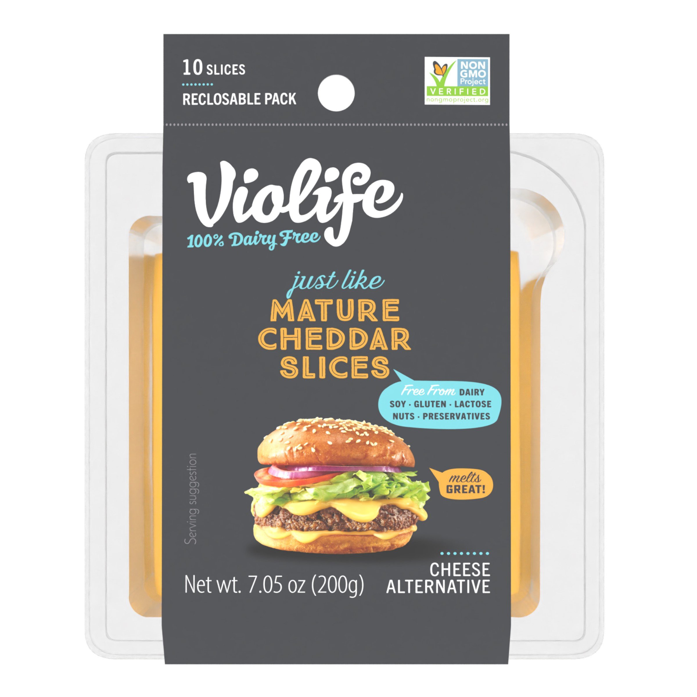 Violife Just Like Mature Cheddar Slices DairyFree Cheese Alternative