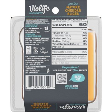 Violife Just Like Mature Cheddar Slices Dairy Free Cheese Alternative