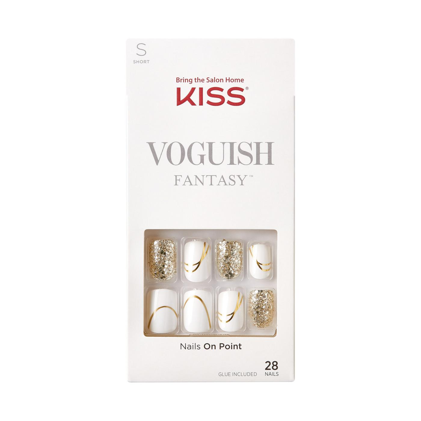 KISS Voguish Fantasy Short Press-On Nails - Glam and Glow - Shop Nail ...