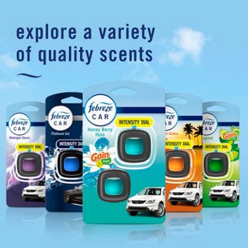 Febreze Car Gain Honey Berry Hula Air Freshener Vent Clips