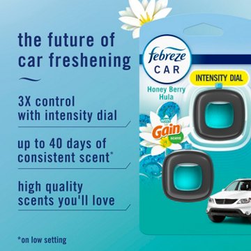 Febreze Car Gain Honey Berry Hula Air Freshener Vent Clips