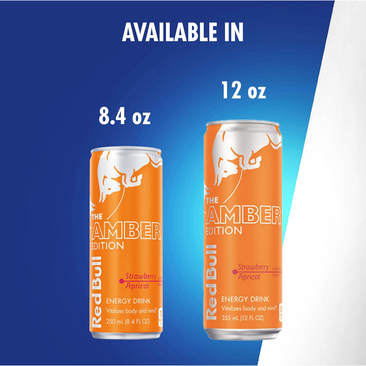 Red Bull The Amber Edition Strawberry Apricot Energy Drink 4 pk Cans; image 7 of 7