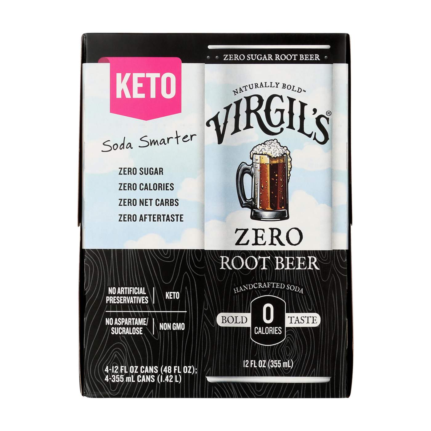 Virgil's Zero Sugar Root Beer 12 oz Cans; image 2 of 4