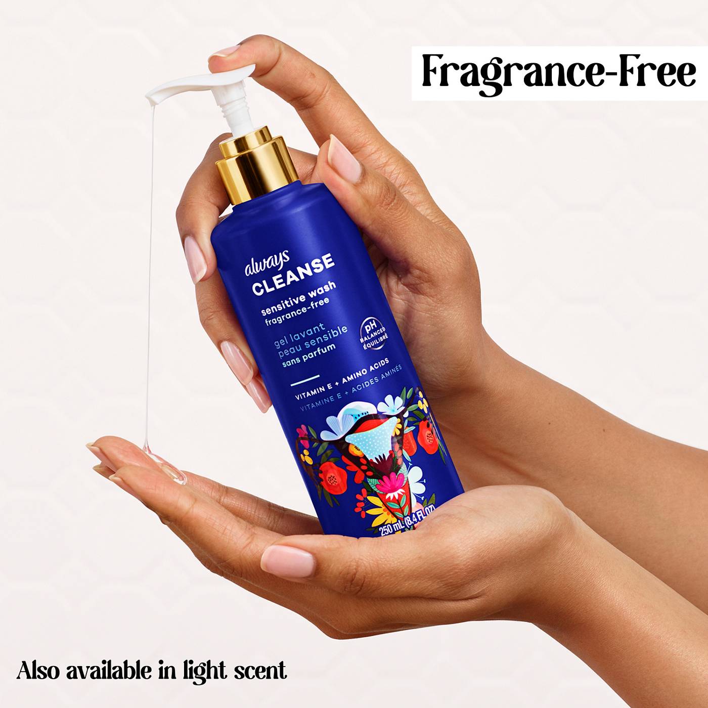 Always Cleanse Sensitive Wash for Intimate Skin, Fragrance-Free
