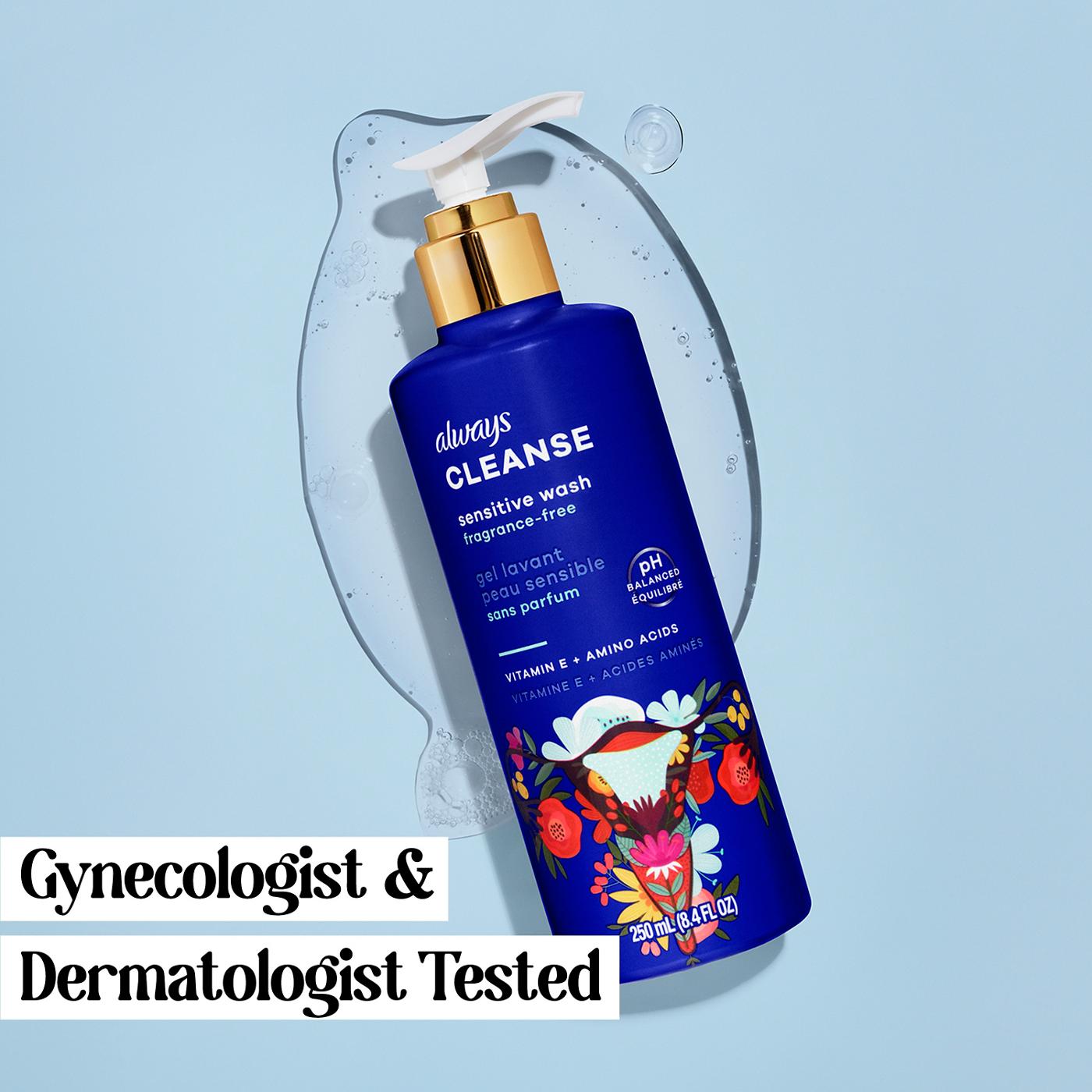 Always Cleanse Sensitive Wash for Intimate Skin, Fragrance-Free