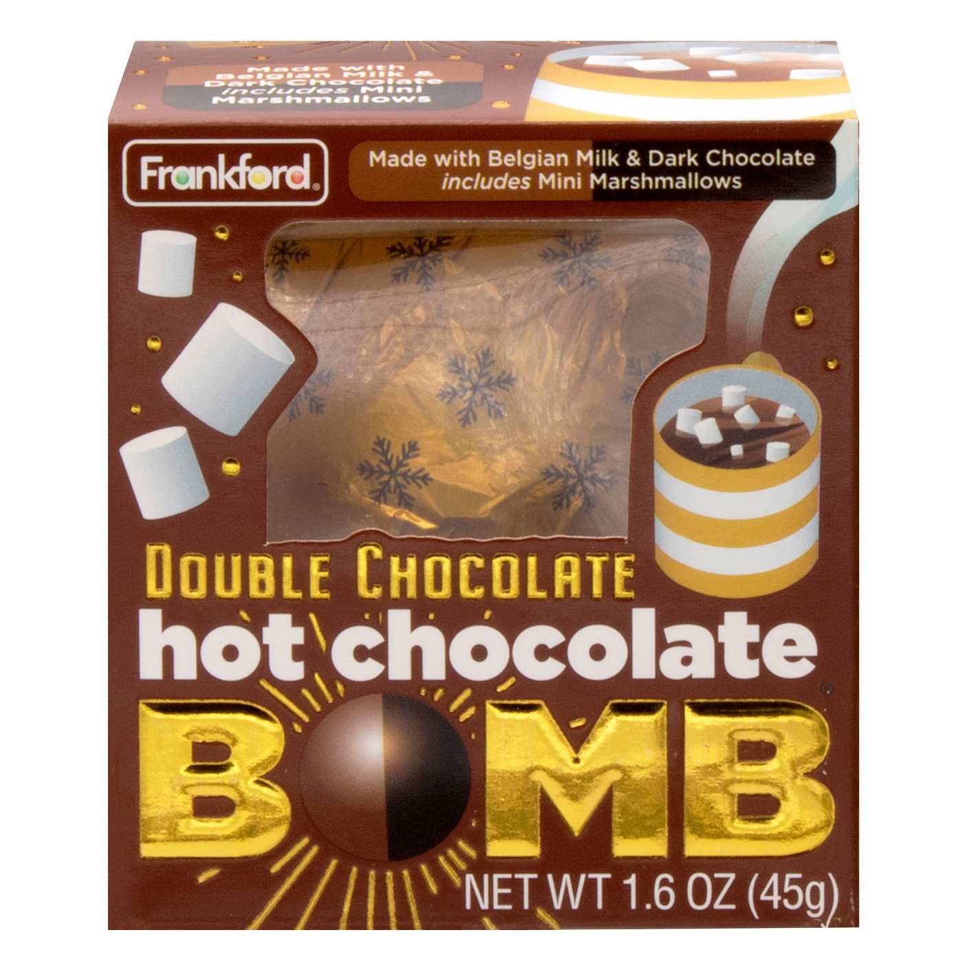 Frankford Double Hot Chocolate Melting Bomb with Mini Marshmallows Shop Candy at HEB