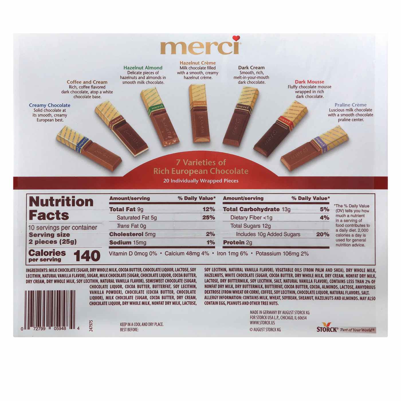 merci Finest Assortment – Information and Nutrition Facts