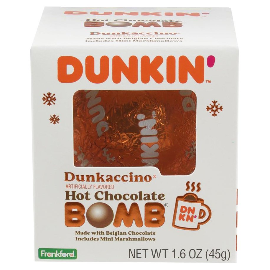 Frankford Dunkin' Dunkaccino Hot Chocolate Bomb With Marshmallows ...