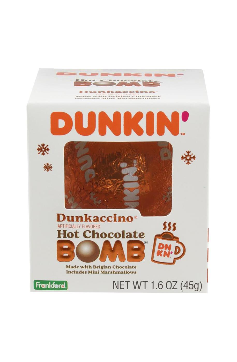 Frankford Dunkin' Dunkaccino Hot Chocolate Bomb with Marshmallows Shop Candy at HEB