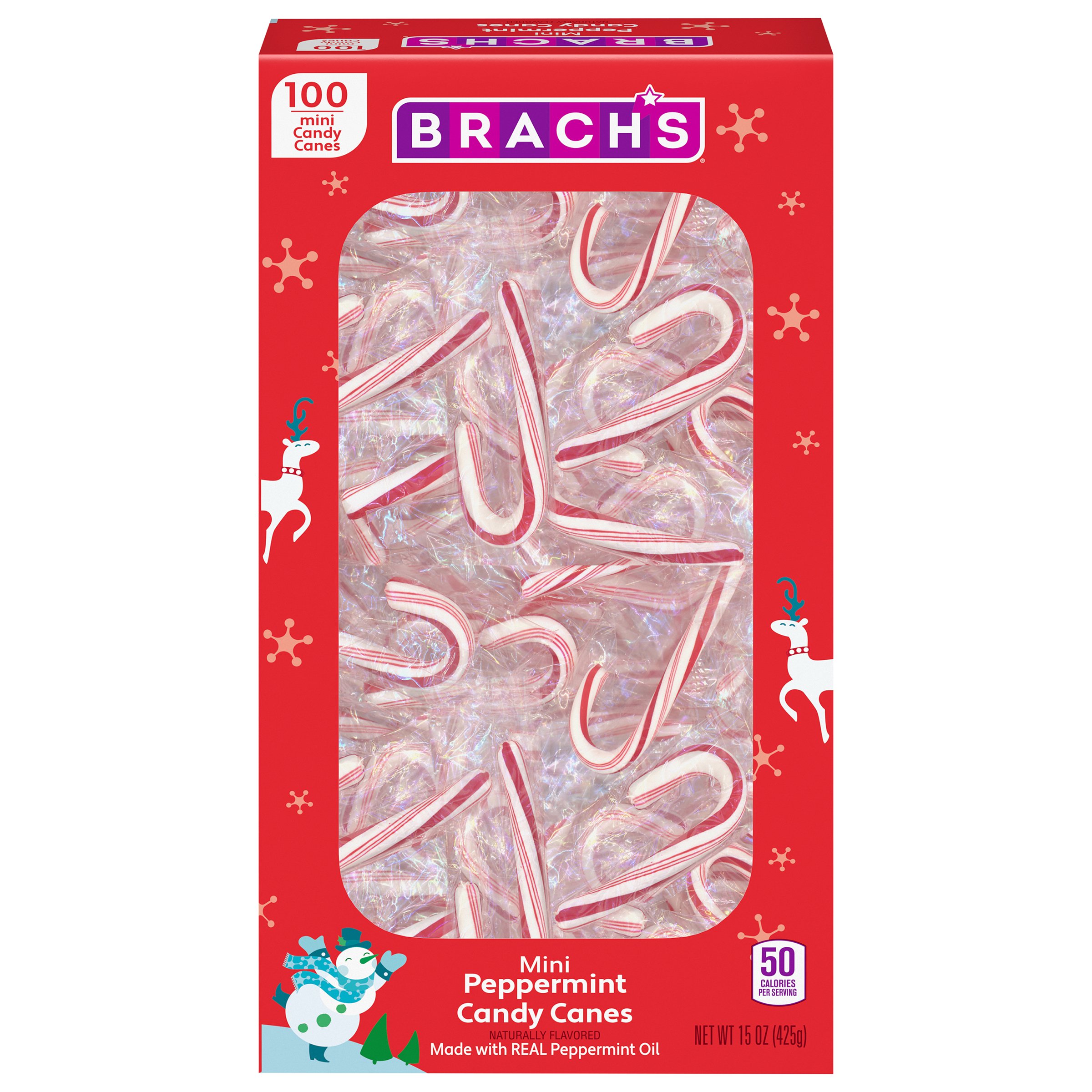 Brach's Mini Peppermint Christmas Candy Canes Shop Candy at HEB