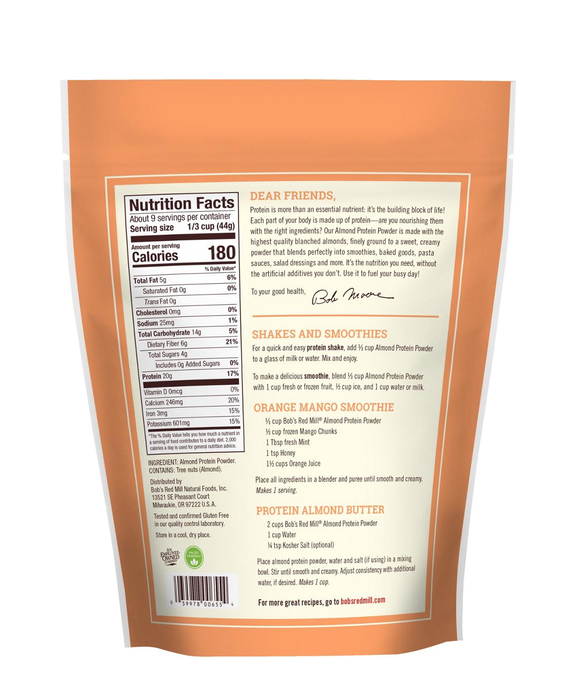 Bob's Red Mill Gluten Free Almond Protein Powder; image 2 of 2