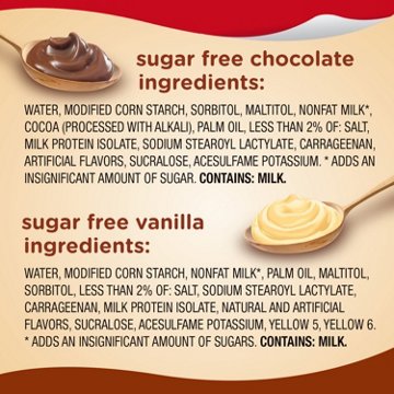 Snack Pack Sugar Free Chocolate & Vanilla Pudding Cups Family Pack, 12 ct