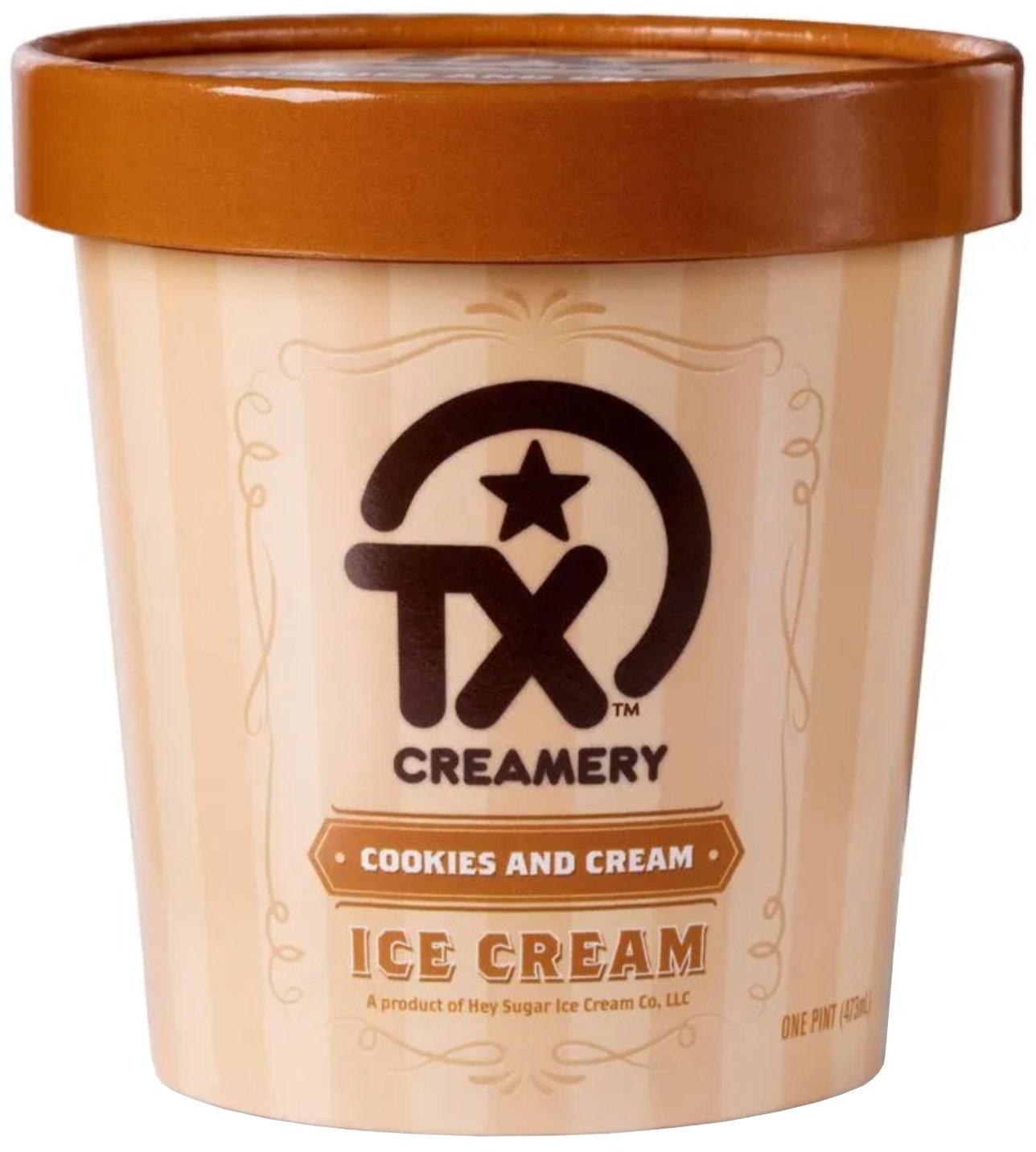 マメです❣️クリーム3個 H-E-B Creamy Creations Cookies Over Texas Ice Cream, 1 pt
