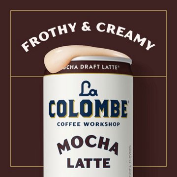 La Colombe Mocha Draft Latte Espresso Roast with Milk 4 pk Cans
