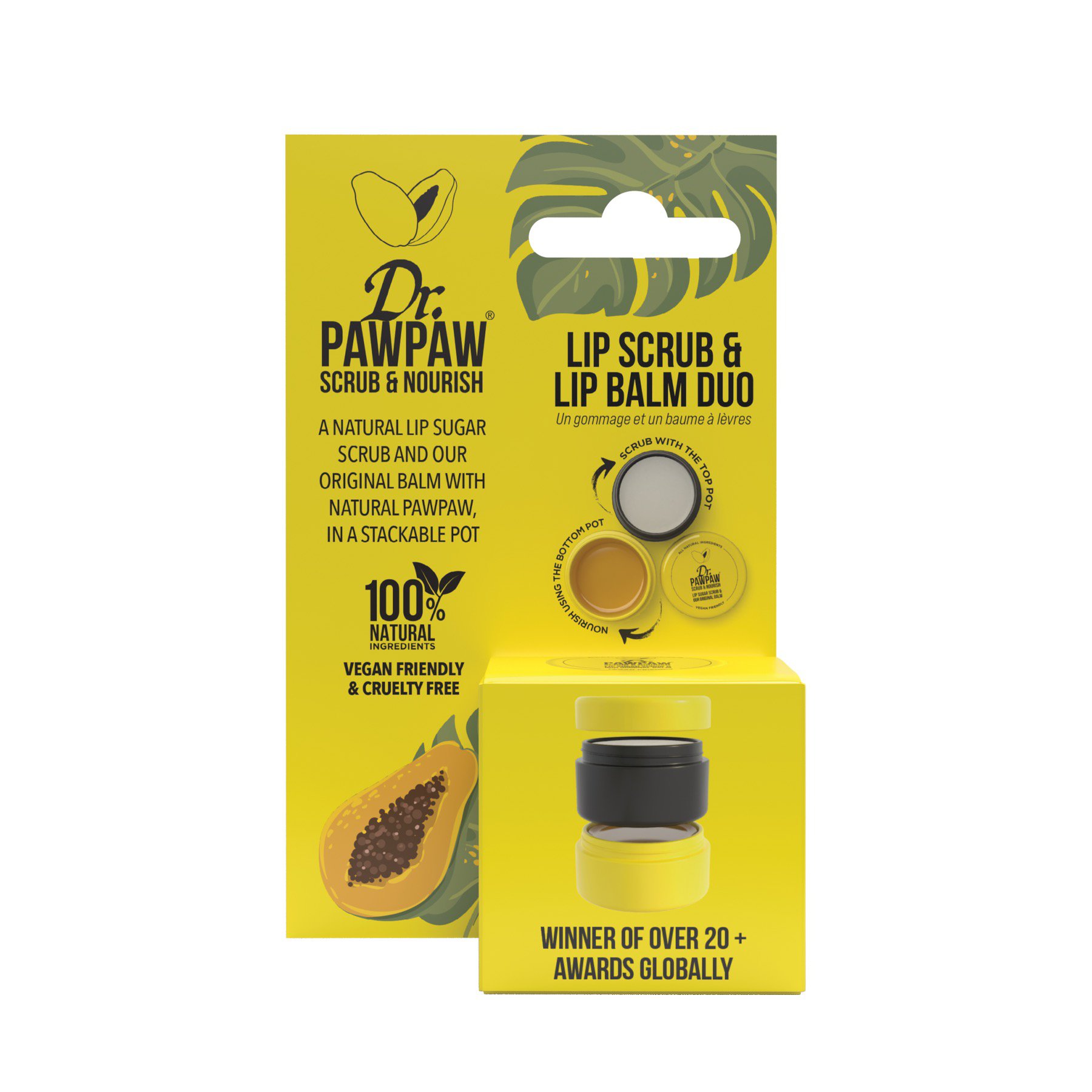 Dr. PawPaw Scrub & Nourish Lip Scrub & Lip Balm Duo Shop Lip balm
