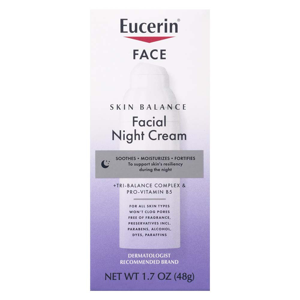 Stationær Hvilken en krater Eucerin Skin Balance Facial Night Cream - Shop Facial Moisturizer at H-E-B
