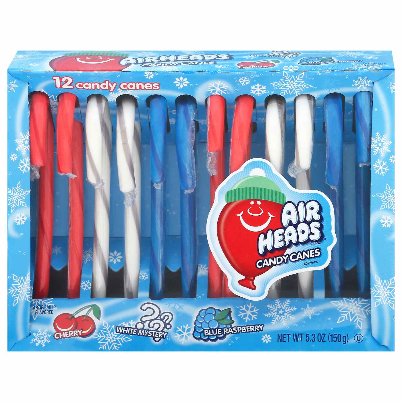 AirHeads 3 Flavor Candy Canes; image 1 of 2