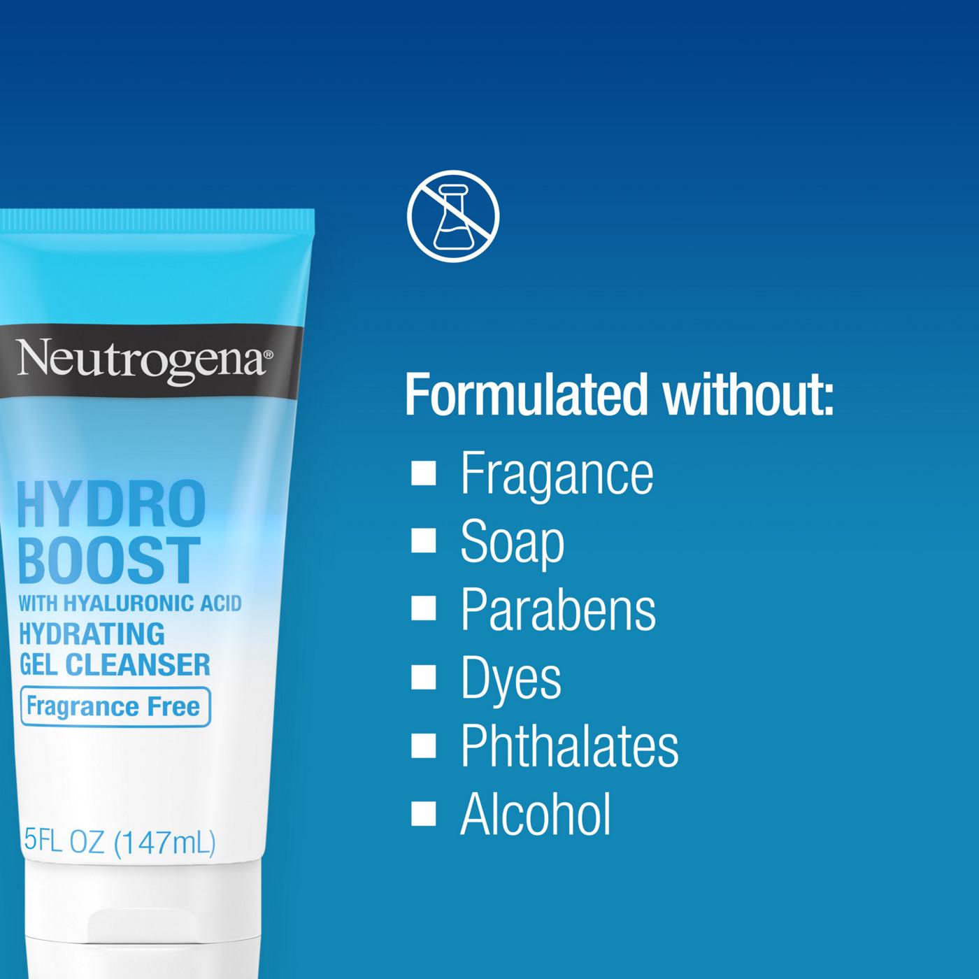 Neutrogena Hydro Boost Fragrance-Free Gel Facial Cleanser; image 6 of 6