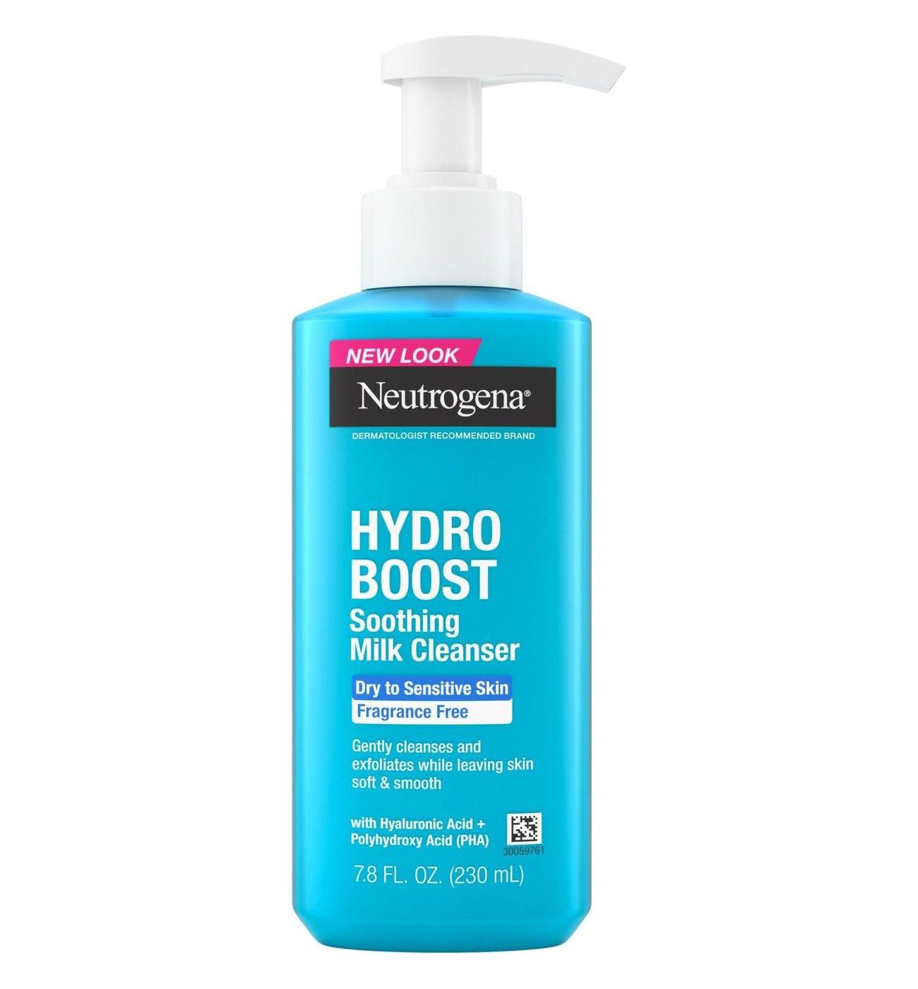 Neutrogena Hydro Boost Soothing Milk Facial Cleanser; image 1 of 5