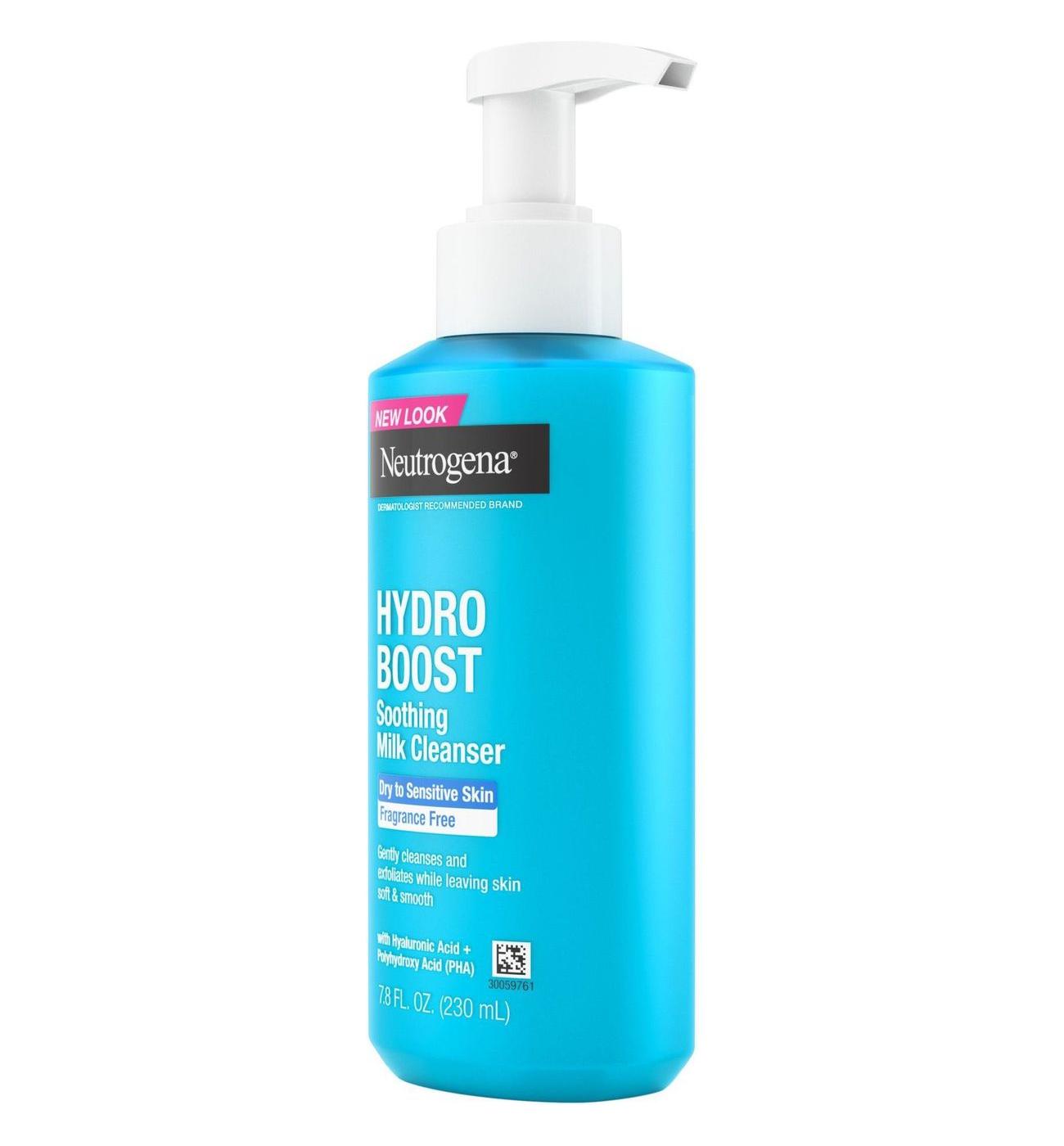 Neutrogena Hydro Boost Soothing Milk Facial Cleanser; image 2 of 5