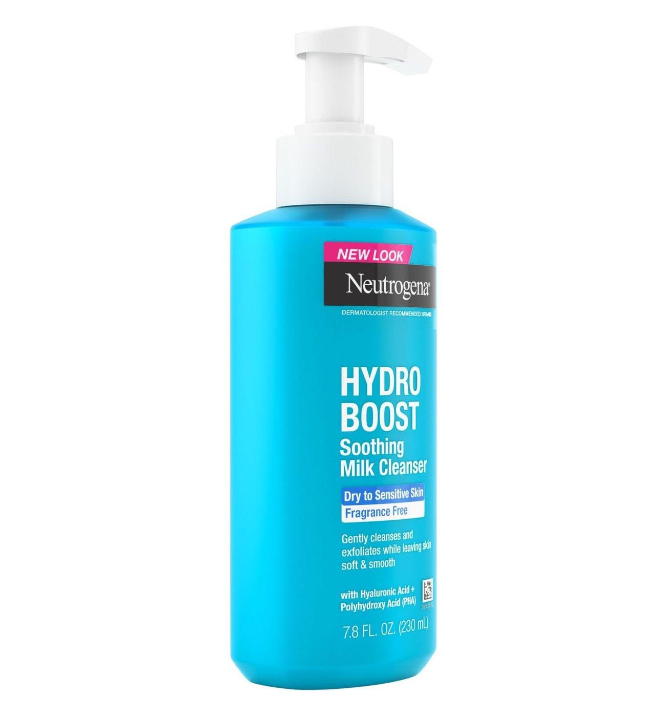 Neutrogena Hydro Boost Soothing Milk Facial Cleanser; image 3 of 5