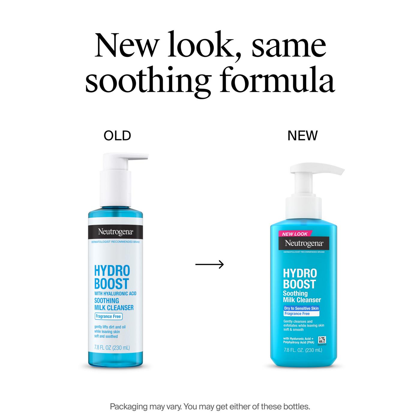 Neutrogena Hydro Boost Soothing Milk Facial Cleanser; image 4 of 5