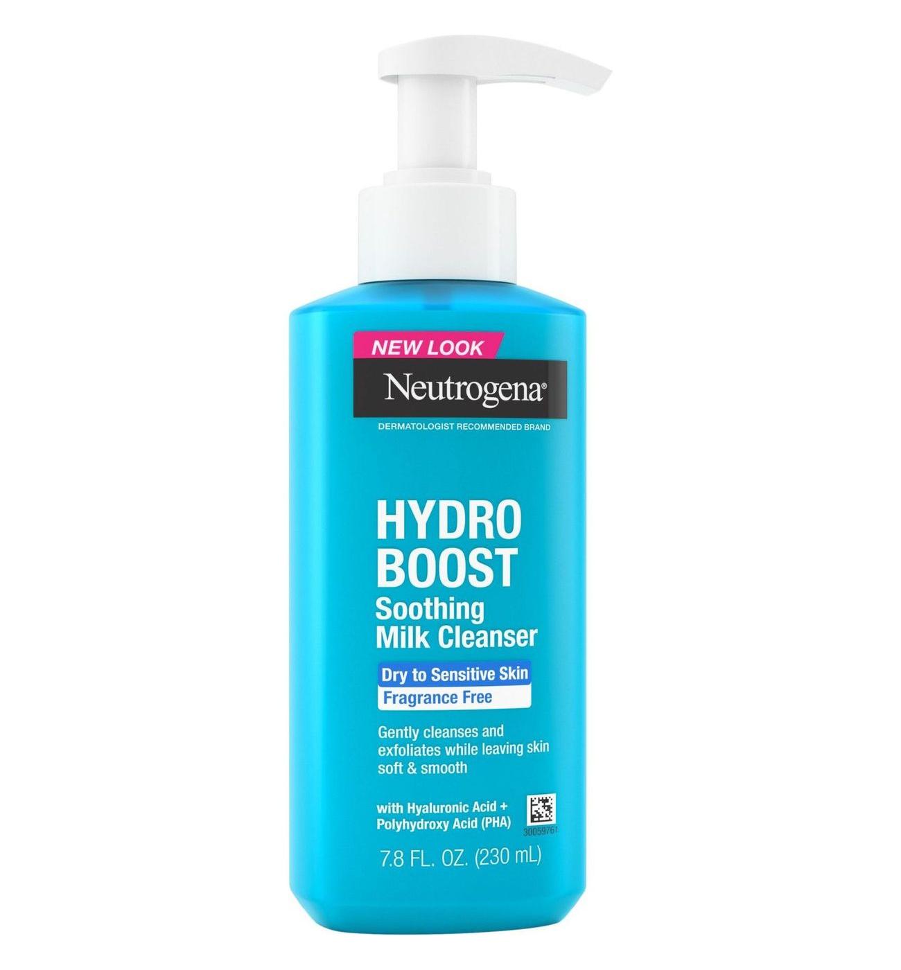 Neutrogena Hydro Boost Soothing Milk Facial Cleanser; image 5 of 5