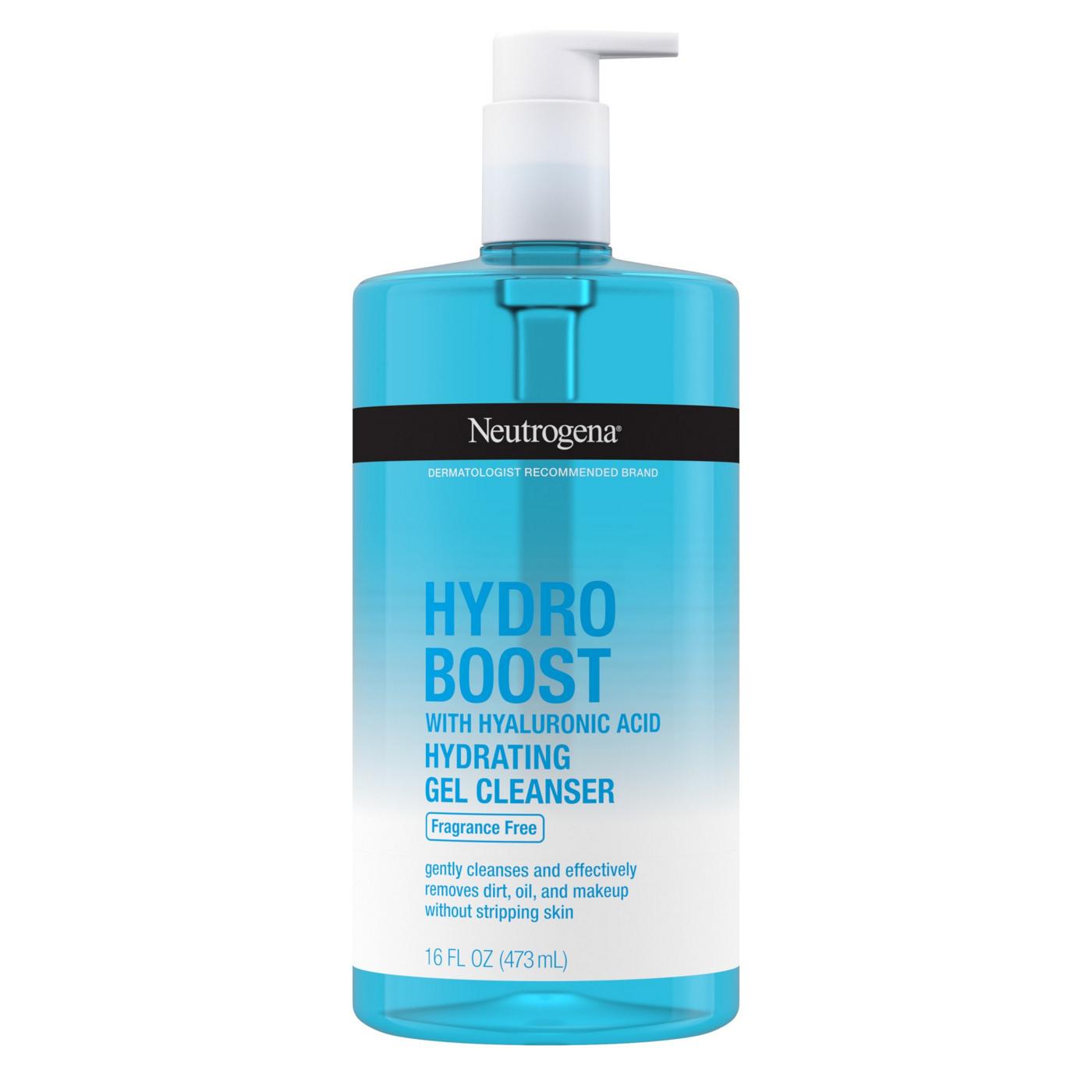 Neutrogena Hydro Boost Fragrance-Free Gel Facial Cleanser; image 1 of 4