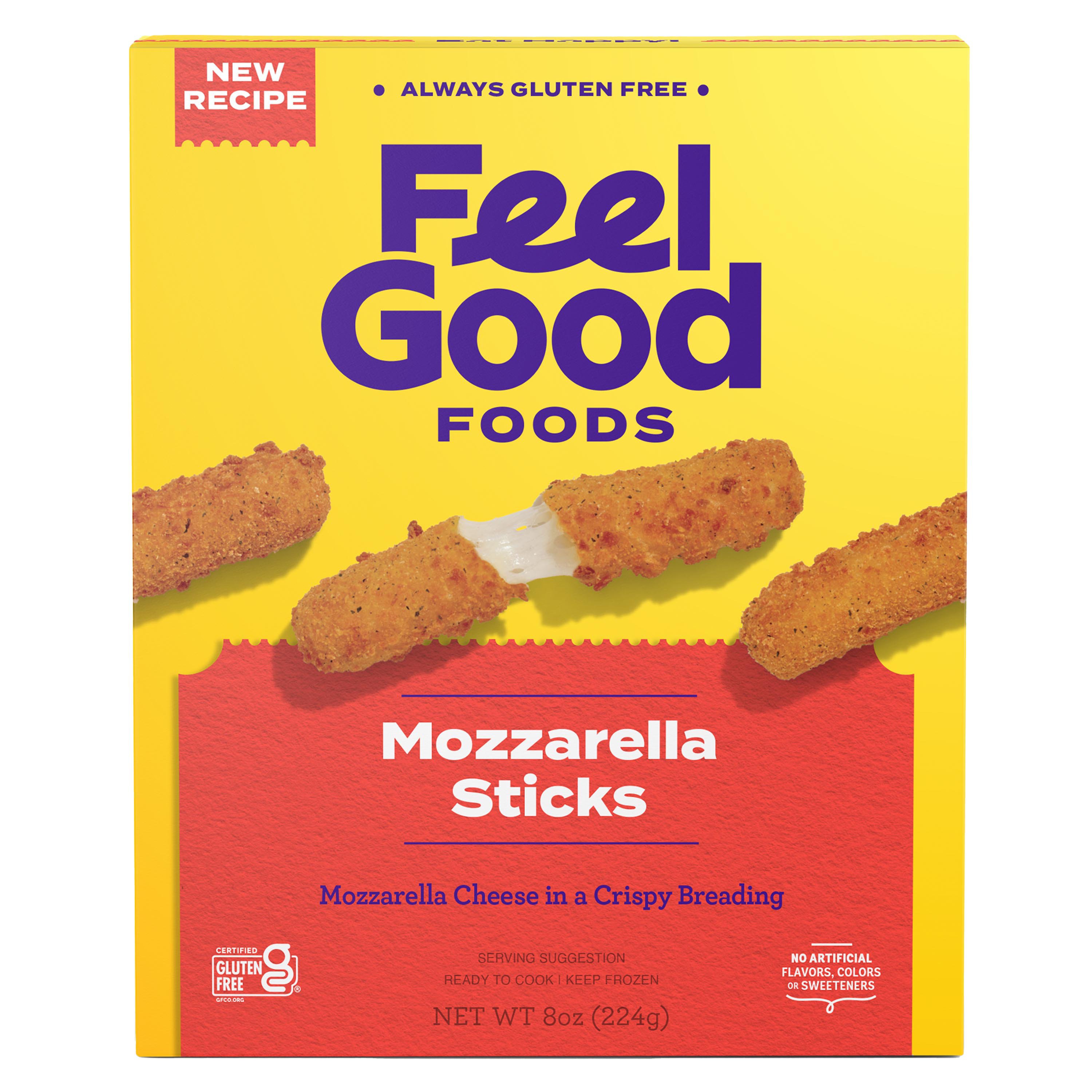 Feel Good Foods Gluten Free Mozzarella Sticks - Shop Appetizers at