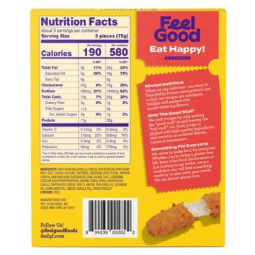 Feel Good Foods Gluten Free Mozzarella Sticks, 8 oz