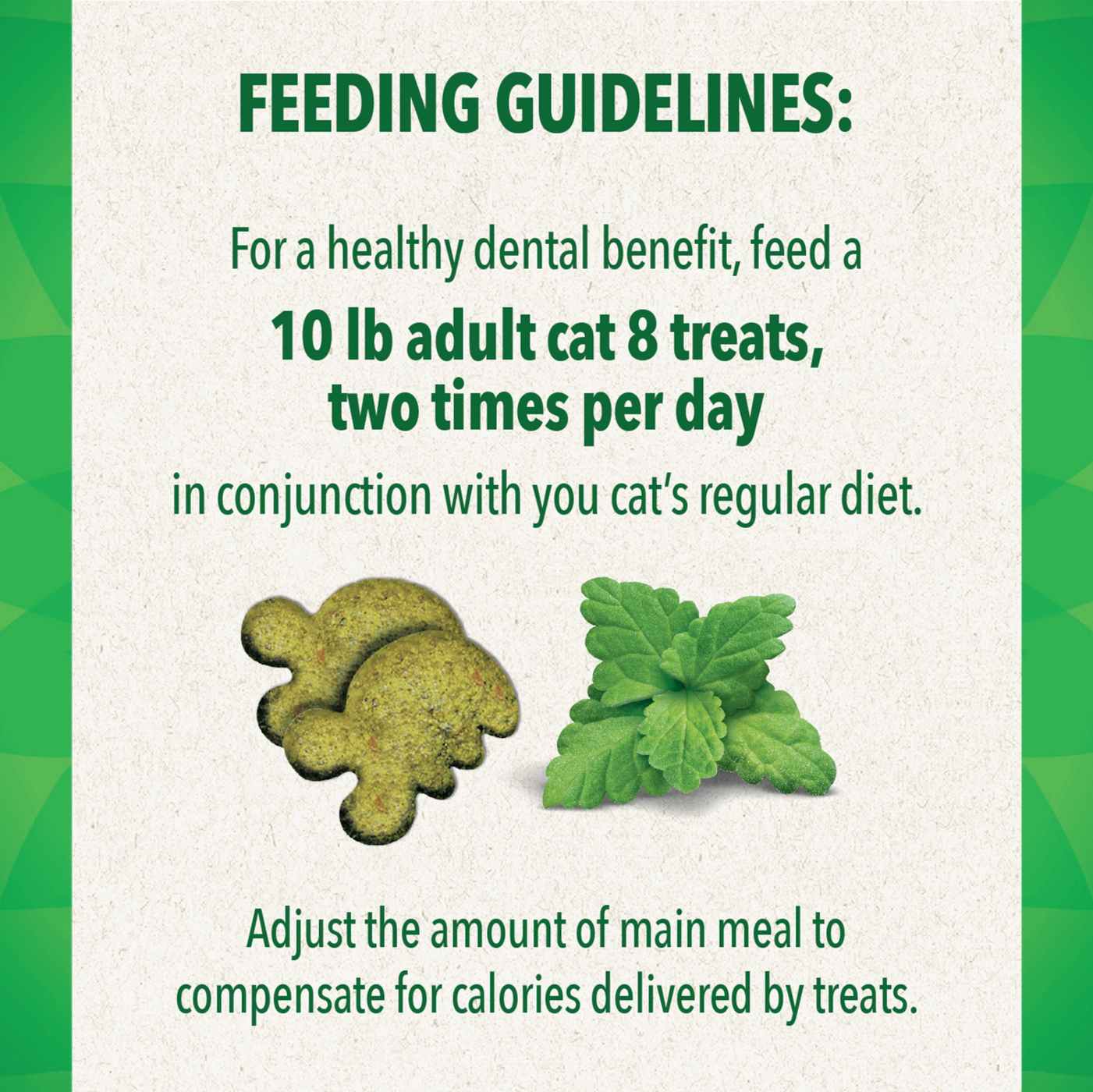 Feline Greenies Adult Natural Dental Care Cat Treats - Catnip Flavor; image 5 of 5