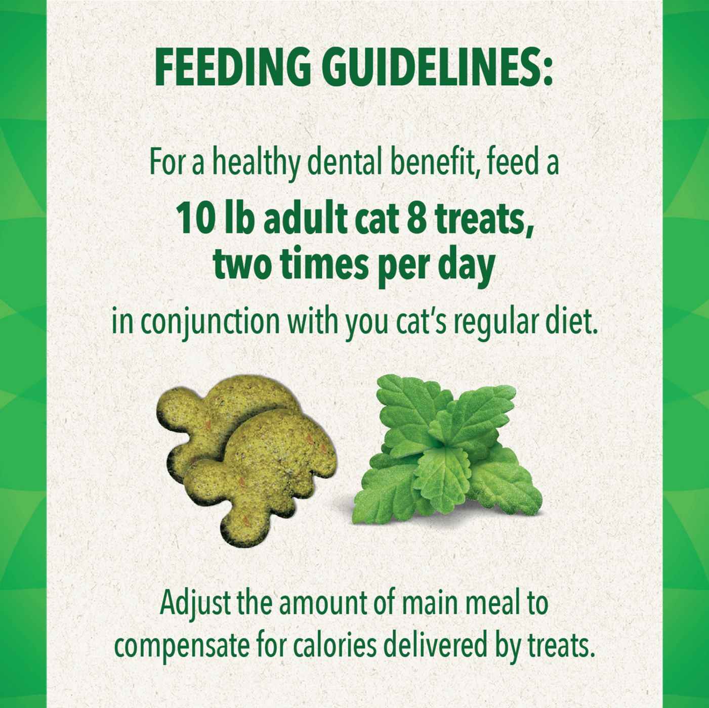 FELINE GREENIES Adult Natural Dental Care Cat Treats - Catnip Flavor; image 5 of 5